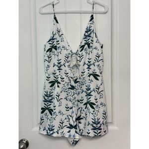 Keepsake The Label Keeping Score Sleeveless Floral Romper Beachy Romantic